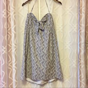 J Crew Tie Front Floral Print Sundress